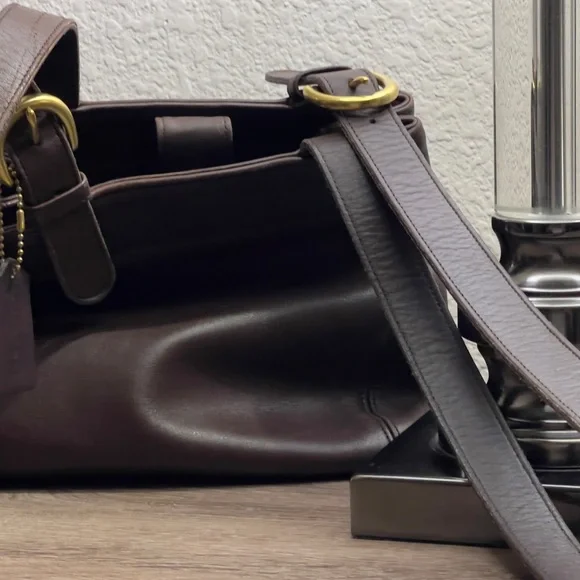 Coach Dark Brown Leather Handbag - Picture 1 of 10